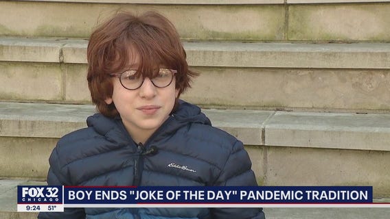 Chicago boy ends 'joke of the day' pandemic tradition