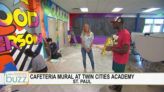 A school cafeteria becomes a canvas in St. Paul