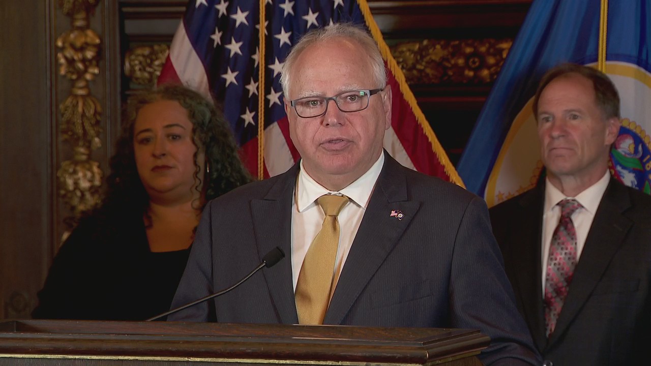 Walz on rebate checks for MN families: RAW