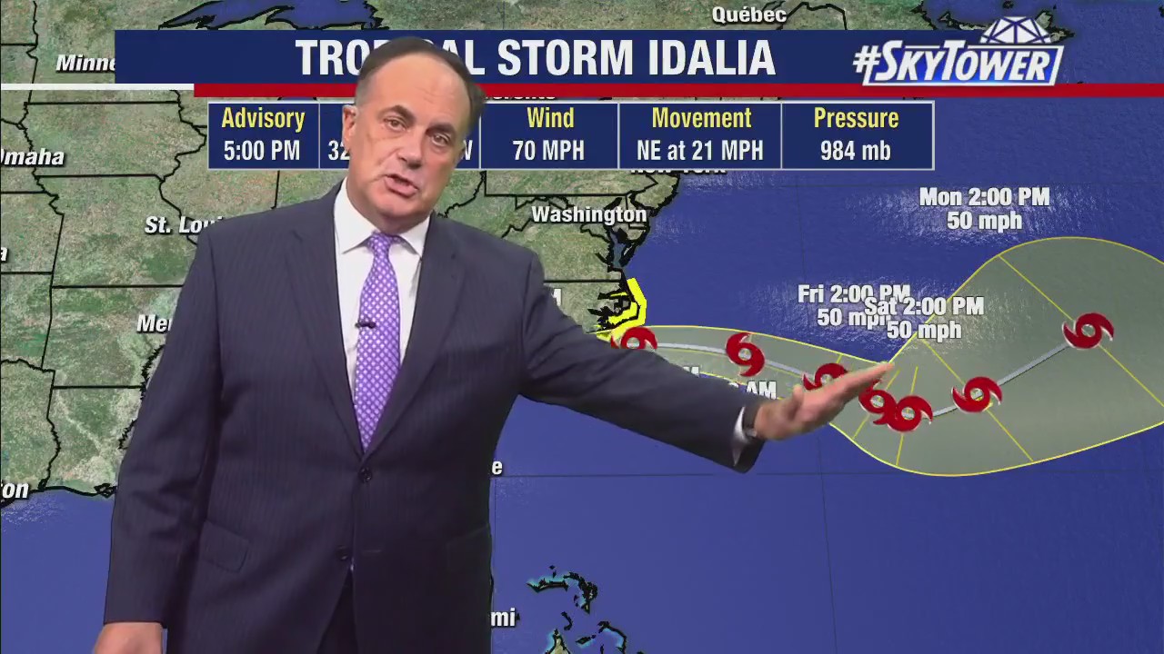 Idalia downgrades to tropical storm over Georgia