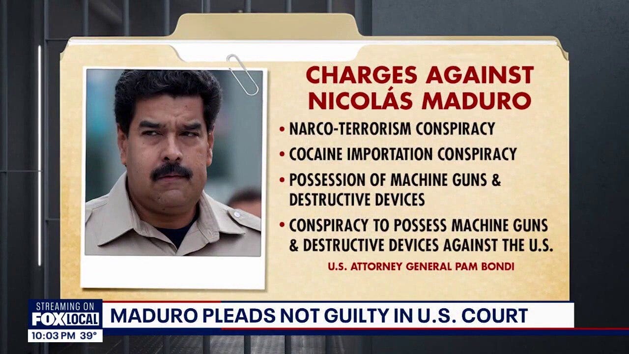 Nicolas Maduro pleads not guilty