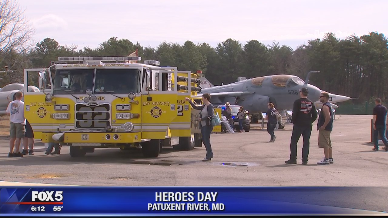 Great Mills High School community reunite with first responders at museum's Heroes Day event
