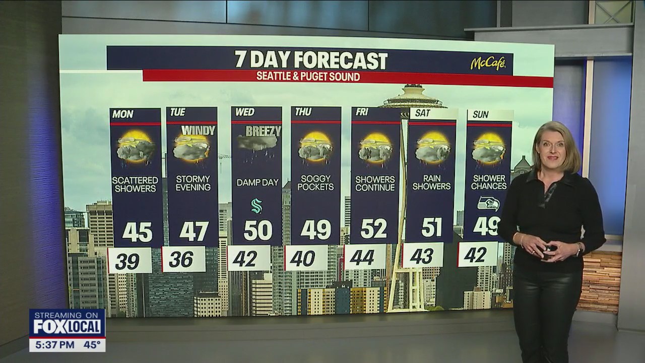 Seattle weather: Coastal flood advisory extended, mountain snow ramping up