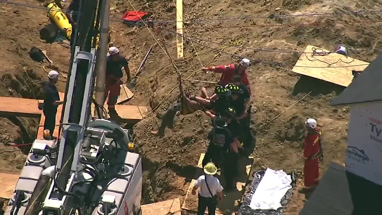 RAW: Trench rescue in Paulding County | FOX 5 Atlanta