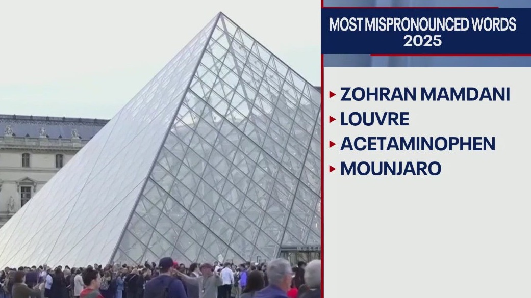 Most mispronounced words of 2025