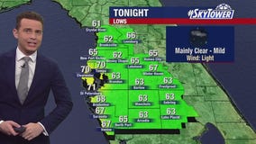 Tampa weather | Comfortable temps overnight