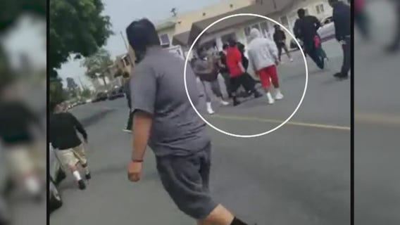 Brutal beating in Long Beach caught on camera