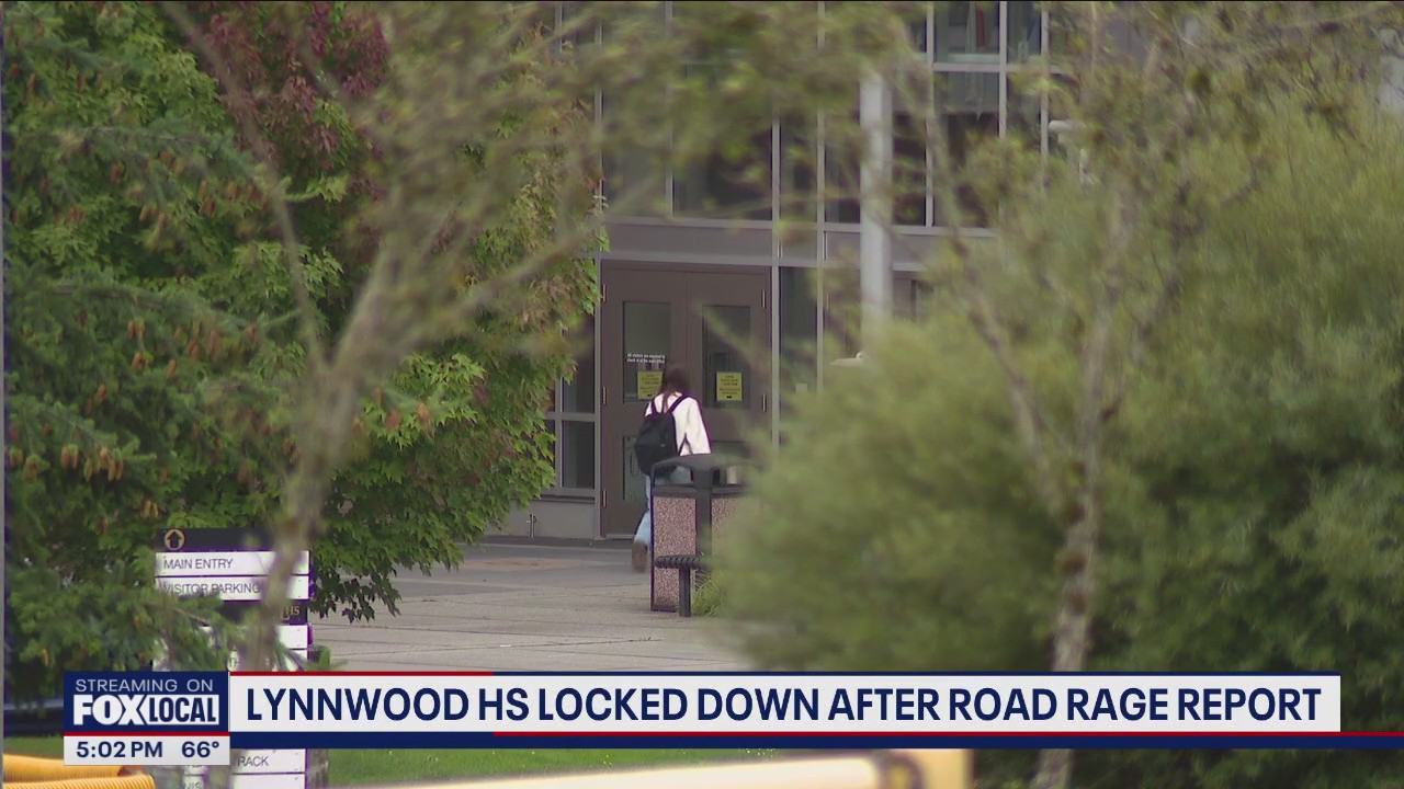 Lynnwood HS locked down after road rage incident | FOX 13 Seattle