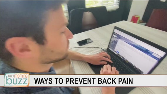 Ways to help prevent back pain while working from home