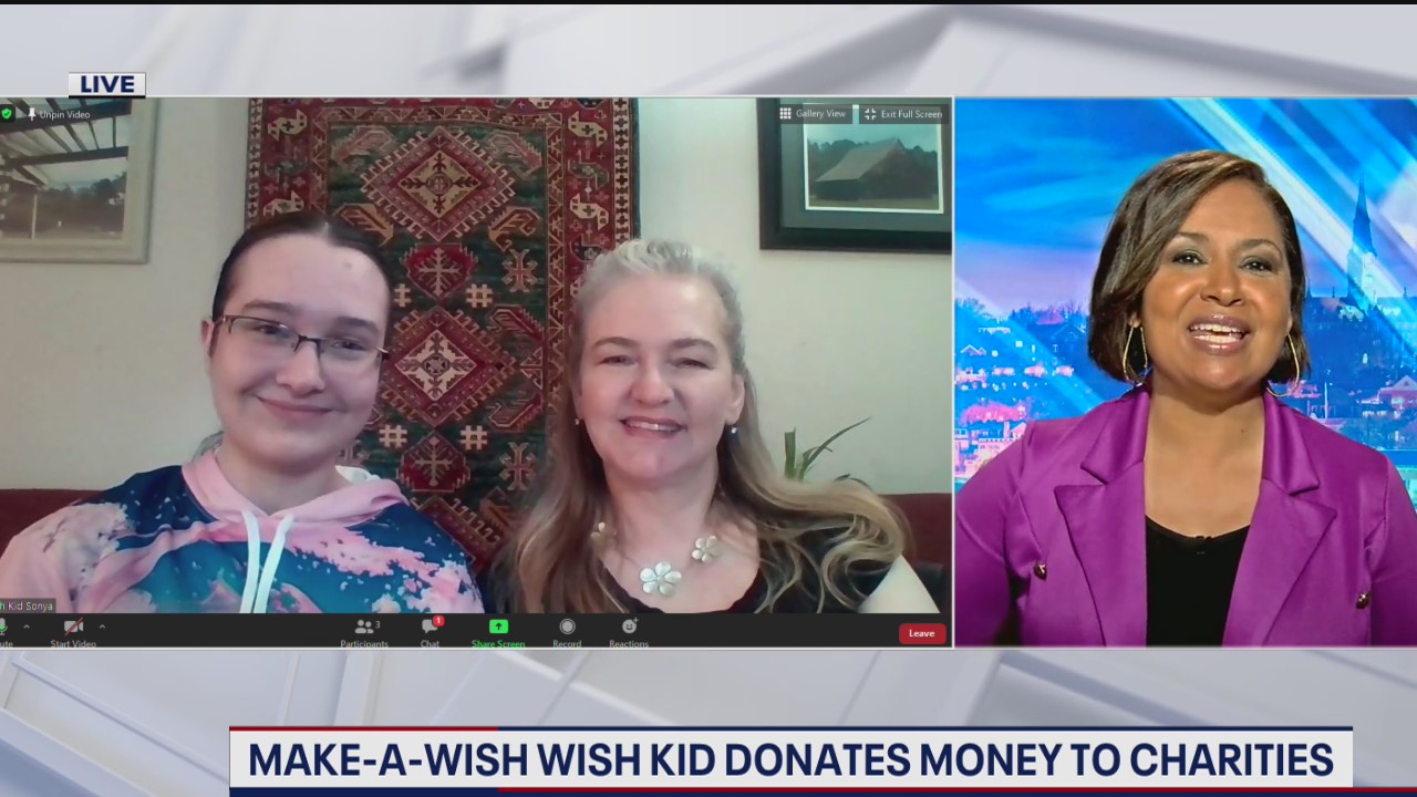 Make-A-Wish kid donates money to charities