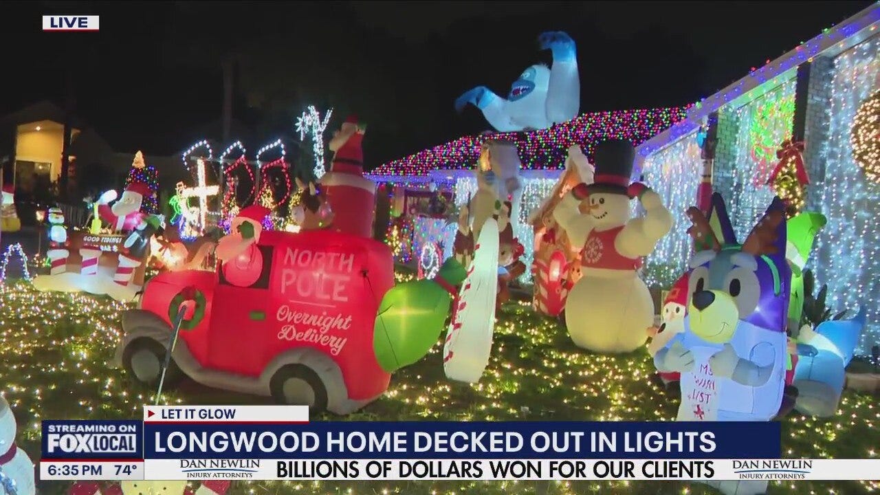 Schukay Family's amazing Christmas home in Longwood