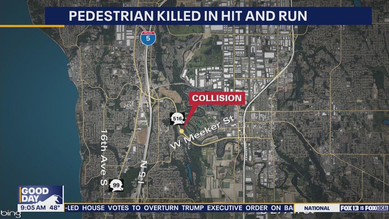 Man killed in hit-and-run on SR 516 in Kent, WA