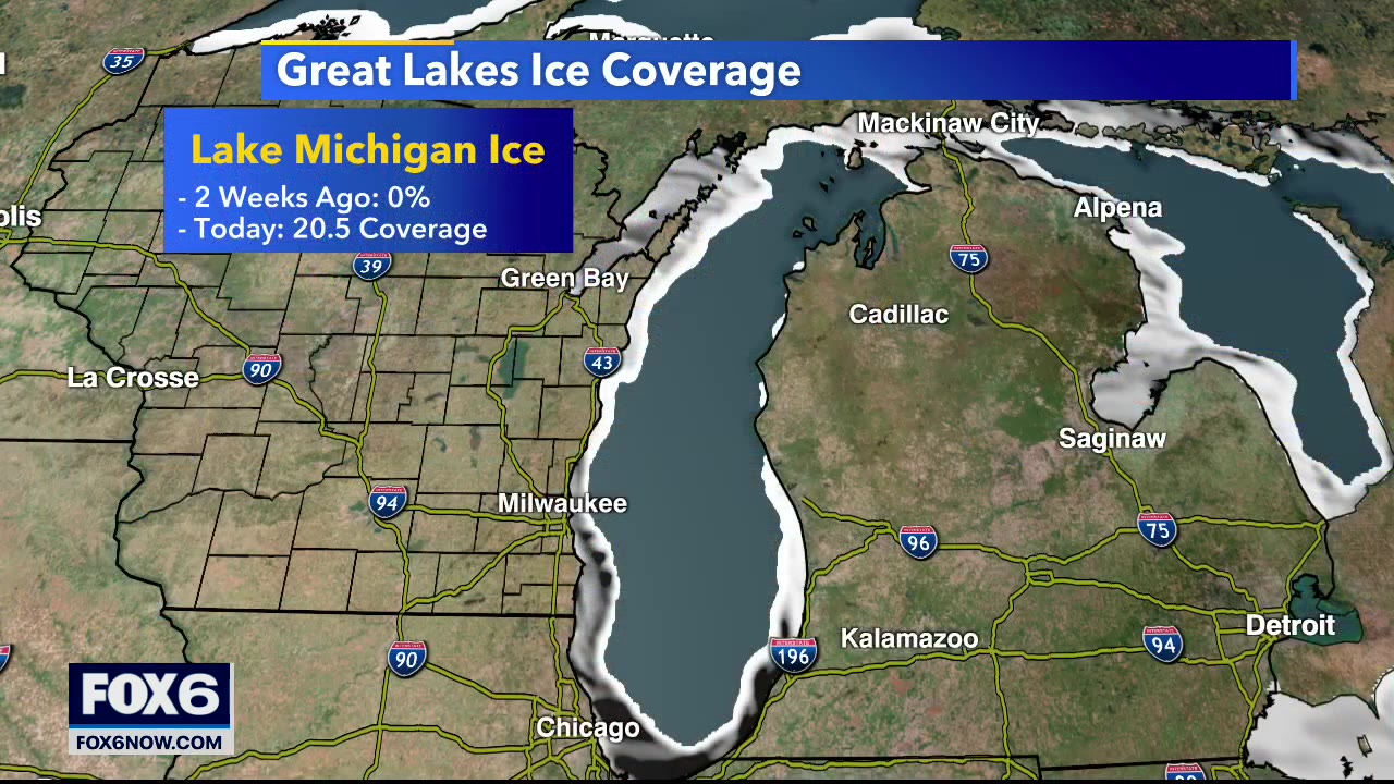 Ice Coverage on Lake Michigan Increasing