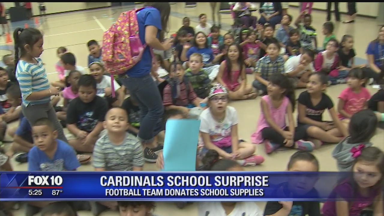 Students get big surprise from the Cardinals