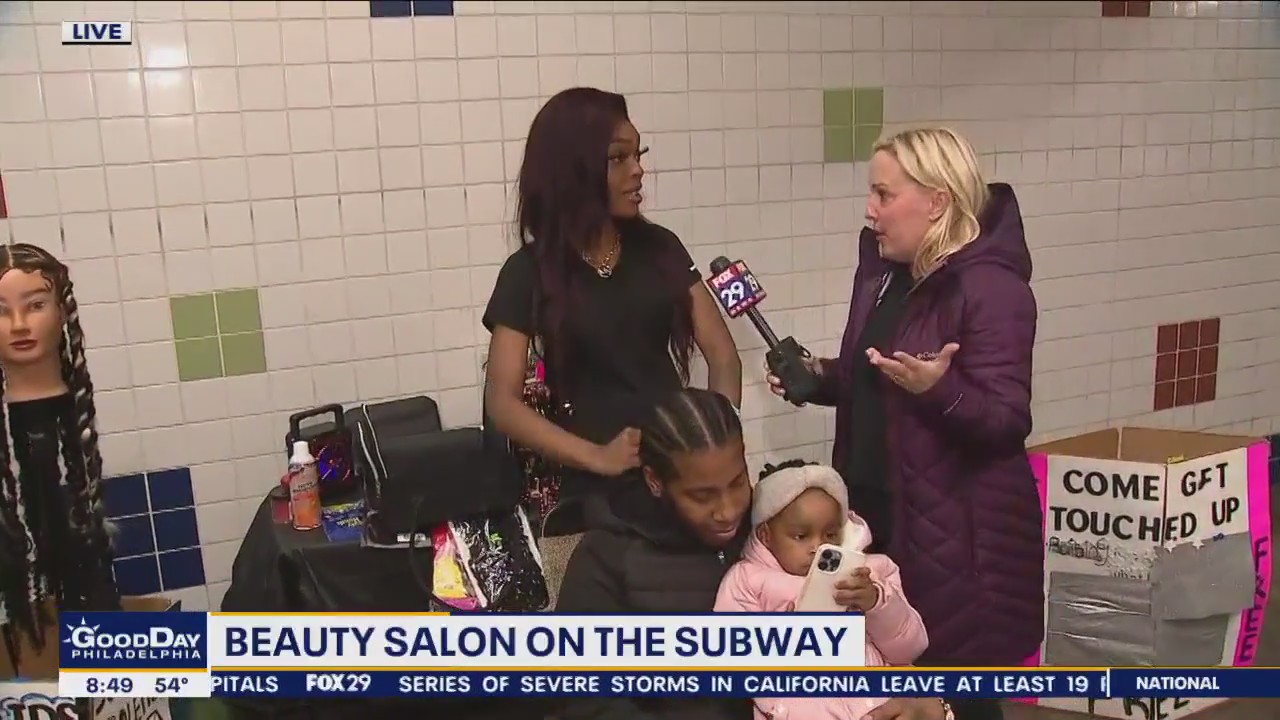 Local woman launches traveling salon at Philadelphia SEPTA stations