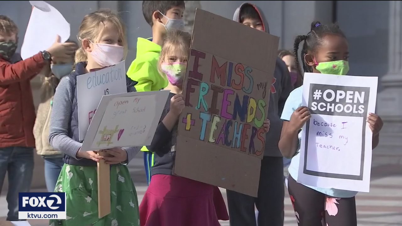 Rally calls for phased reopening of in-person learning