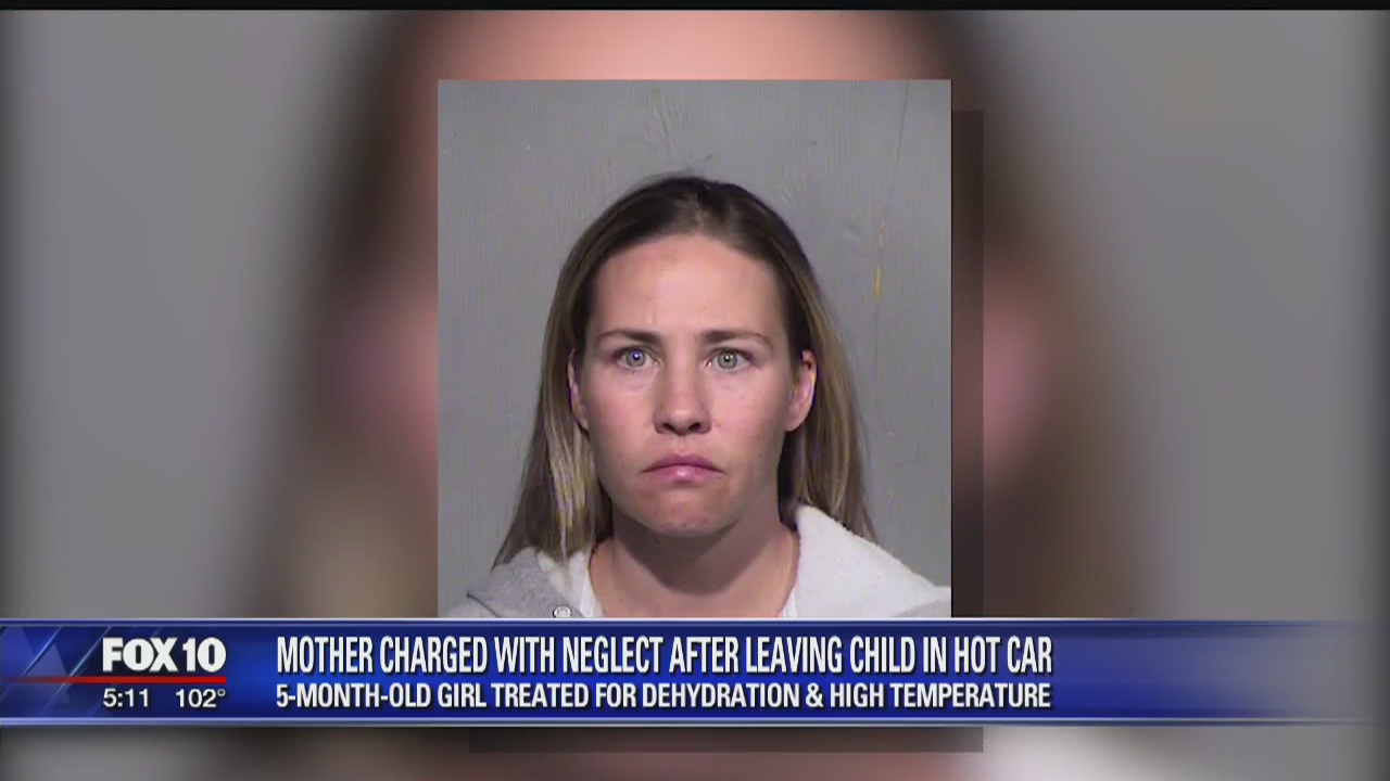 Mother charged after leaving baby in hot car | FOX 10 Phoenix