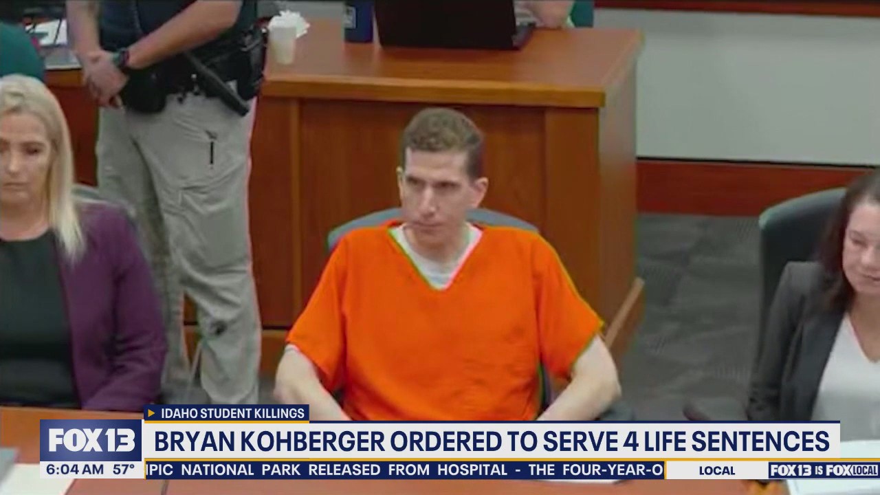 Bryan Kohberger sentenced to 4 life terms in prison