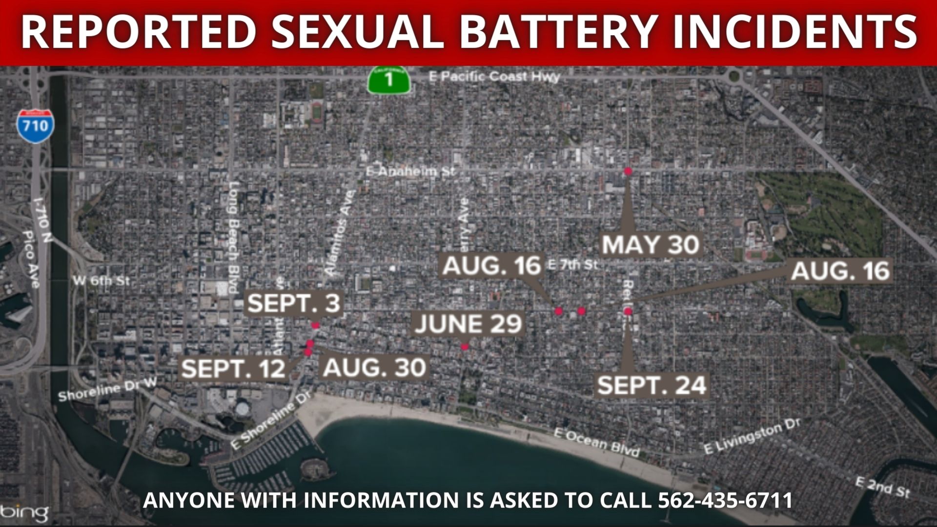 8 sexual battery incidents under investigation across Long Beach
