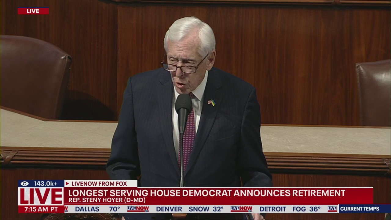 WATCH: Dem Rep Steny Hoyer announces retirement