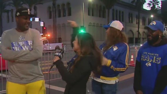 Dancing for the Rams ahead of LA's Super Bowl parade