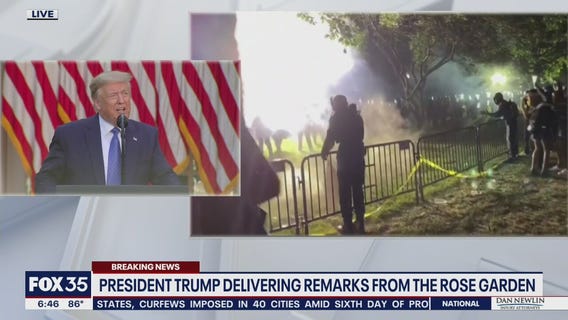 President Trump addresses nation on protests