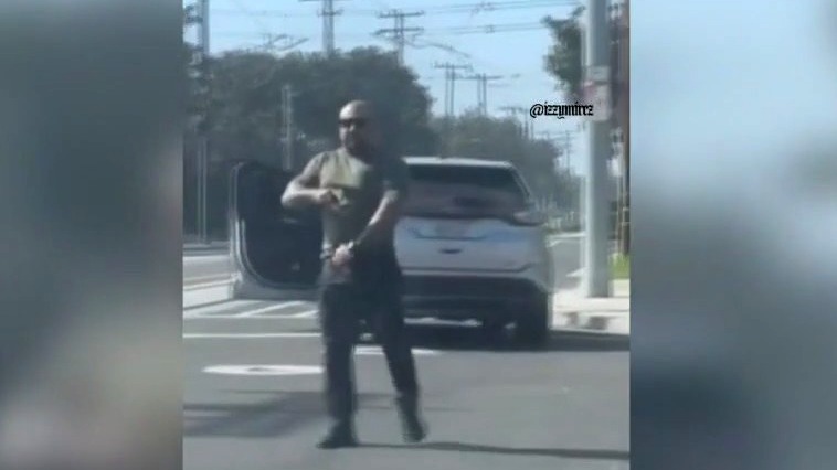 ICE agent pulls gun on woman in Santa Ana