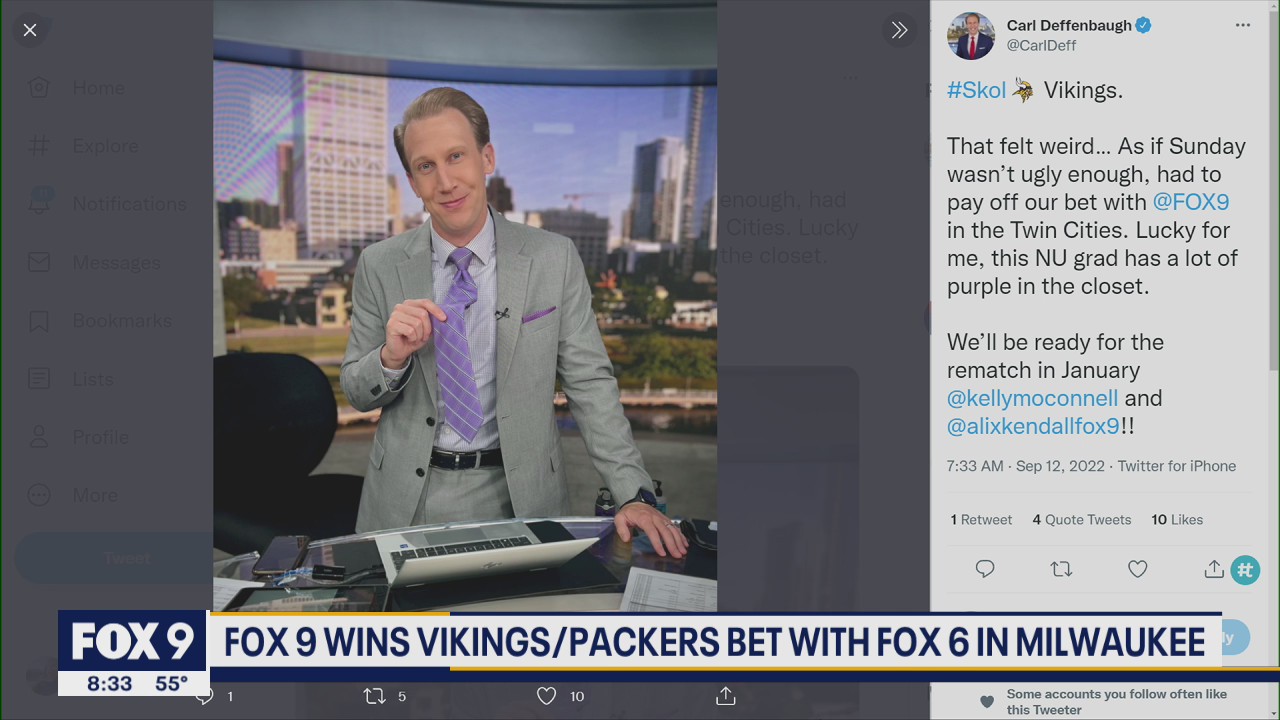 FOX 6 Milwaukee makes good on bet with FOX 9