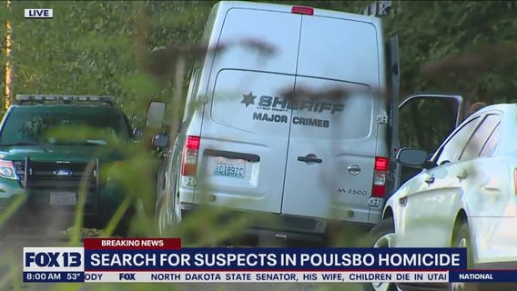 Live at the scene of a homicide investigation in Poulsbo