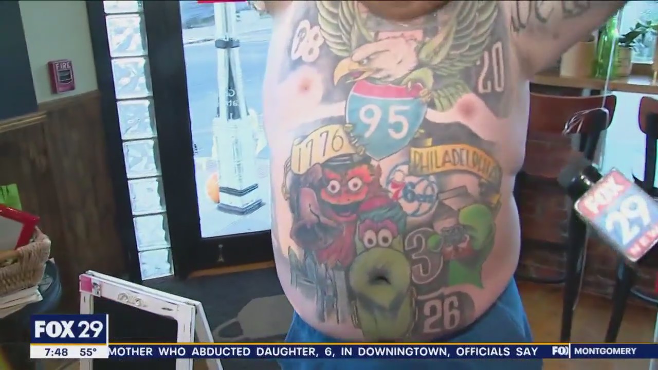 Phillies gear for sale at Three Towners pop-up event