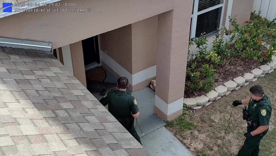 Lake County deputies capture alligator from front porch