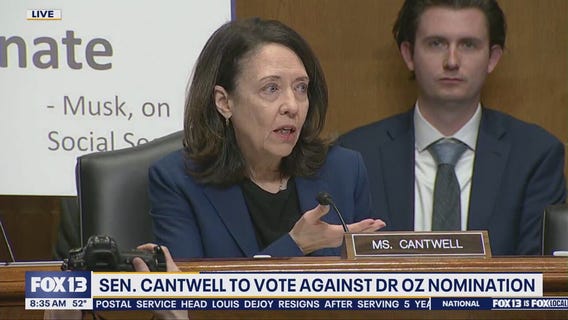US Sen. Cantwell will vote against Dr. Oz nomination