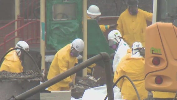 Phase II debris cleanup underway at 2 schools