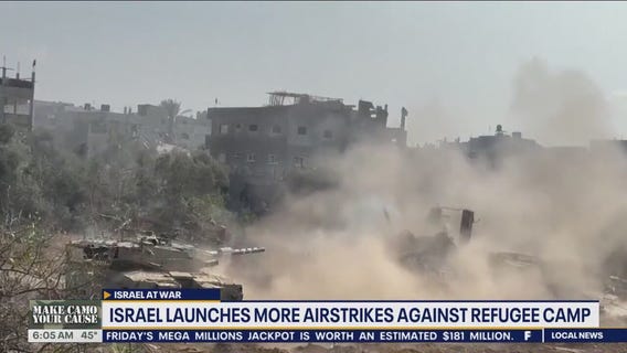 Israel launches more airstrikes against refugee camp