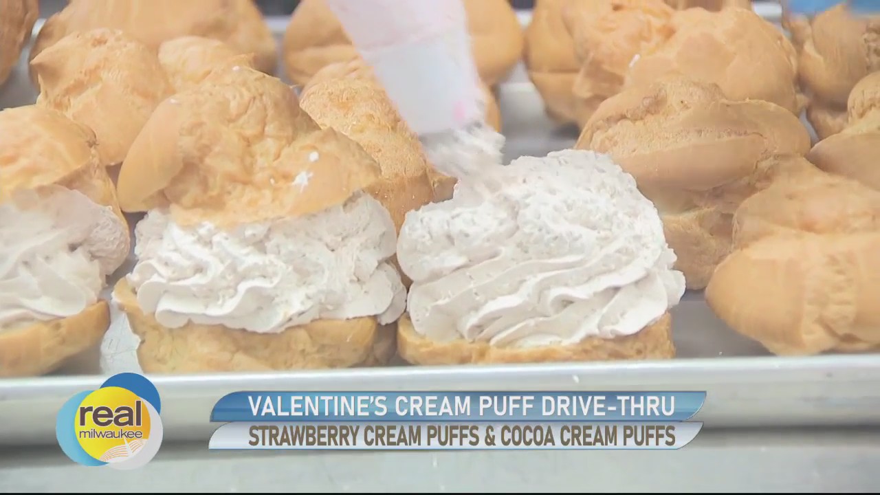 Pick up a Valentine's Cream Puff for your valentine