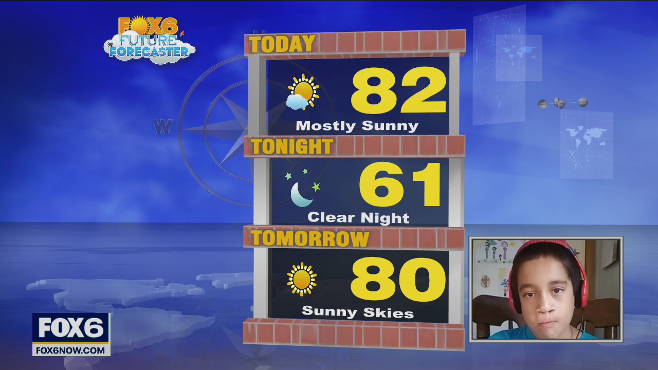 Josiah helps with the weather