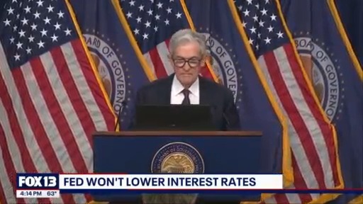 Fed won't lower interest rates