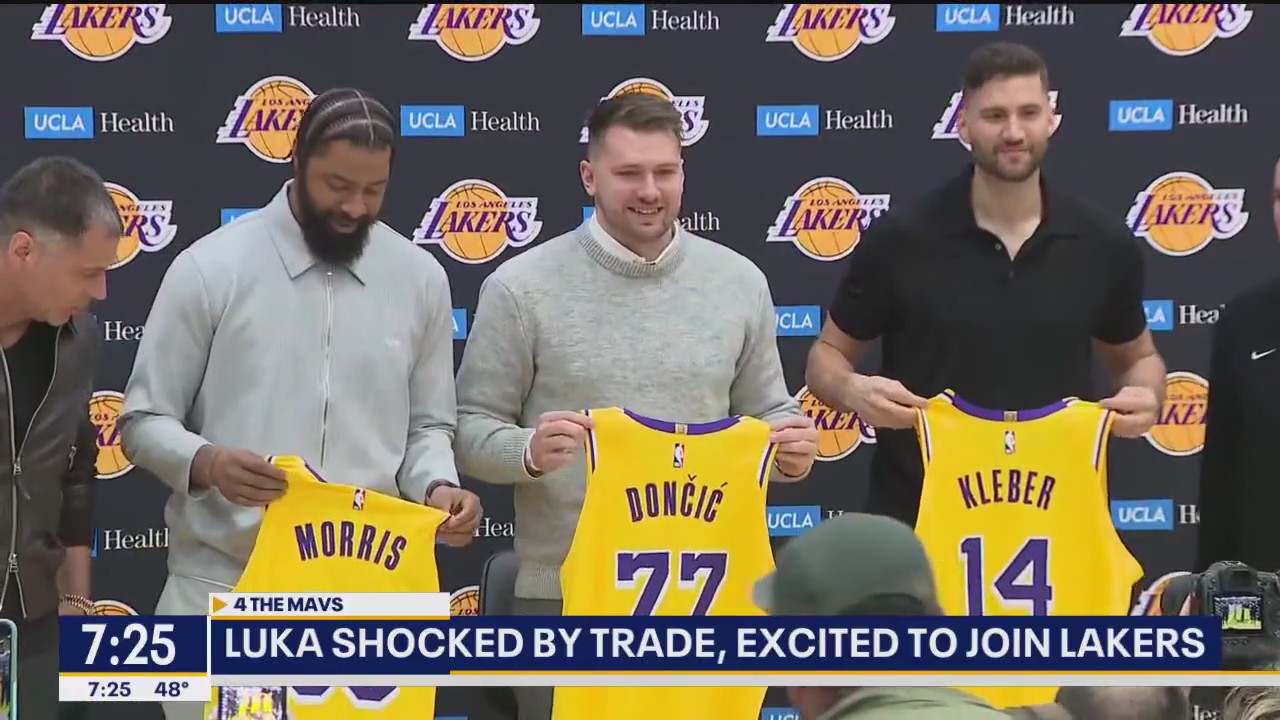 Luka says he's shocked by trade but excited to join LA