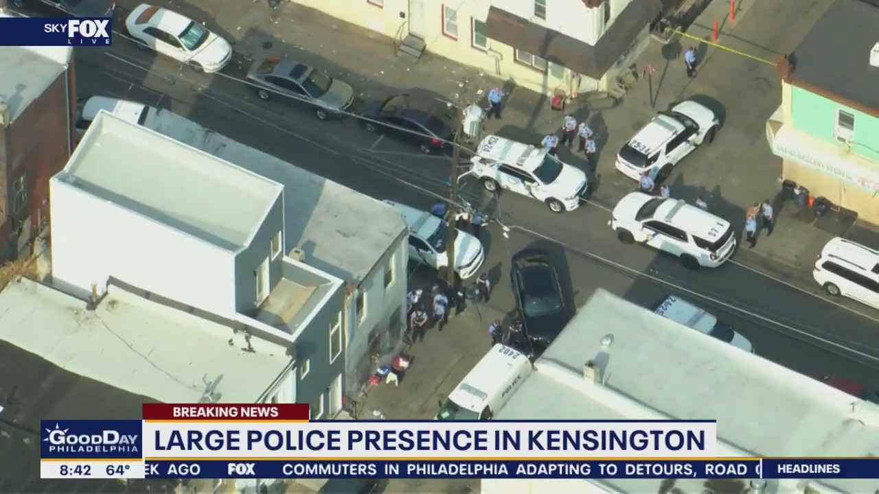 Large police response spotted in Kensington | FOX 29 Philadelphia