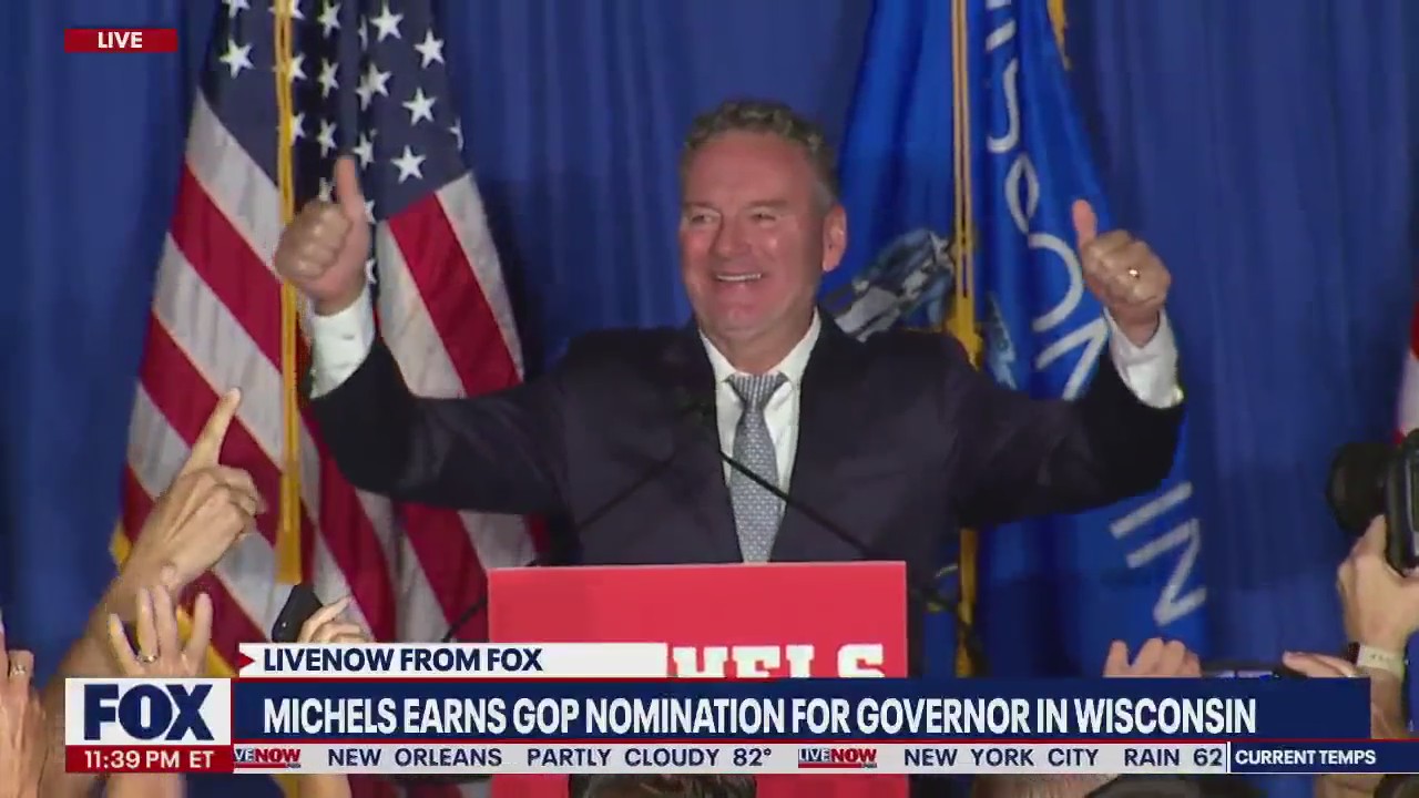 Trump-backed Tim Michels earns GOP nomination for governor in Wisconsin | LiveNOW from FOX