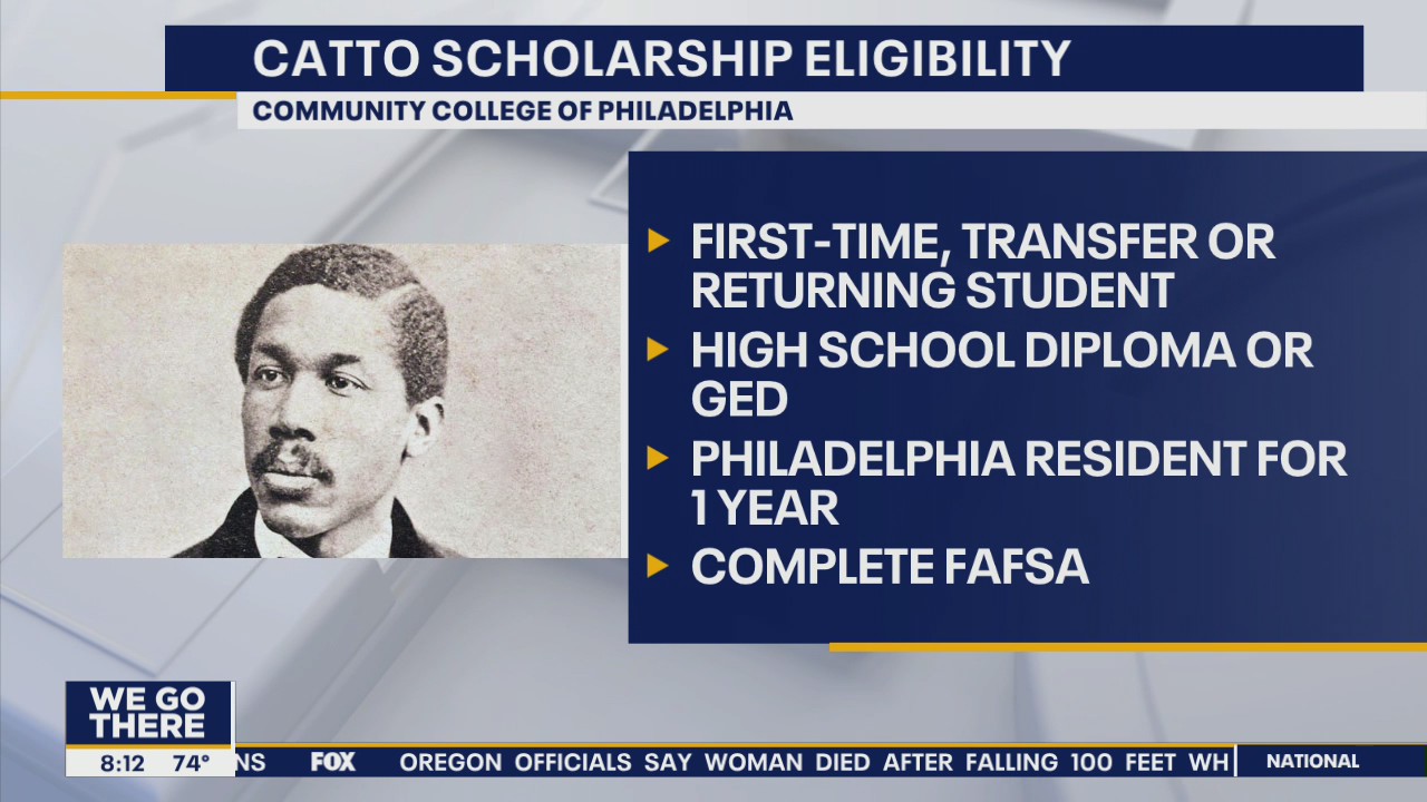 Octavius Catto scholarship makes community college free for Philadelphia students