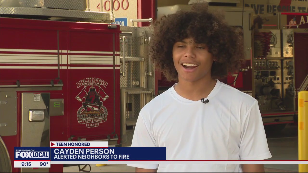 15-year-old boy saves neighbors from house fire