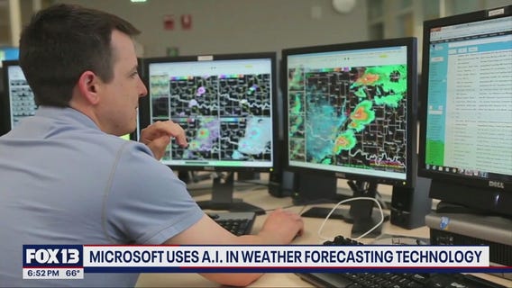 Microsoft uses AI in weather forecasting technology
