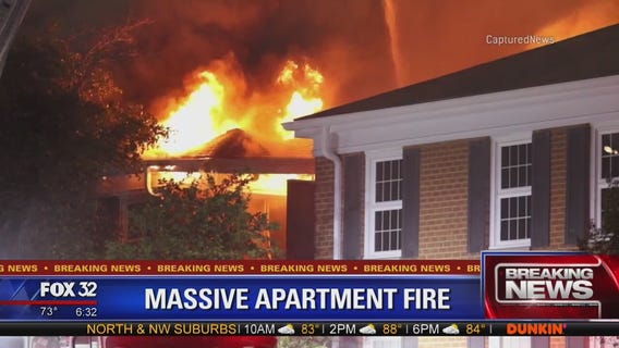 Dozens displaced after overnight fire at Crystal Lake apartment