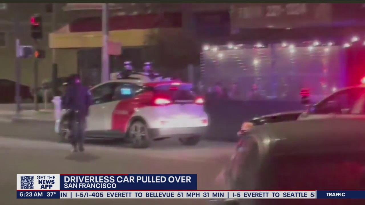 Driverless car pulled over in San Francisco