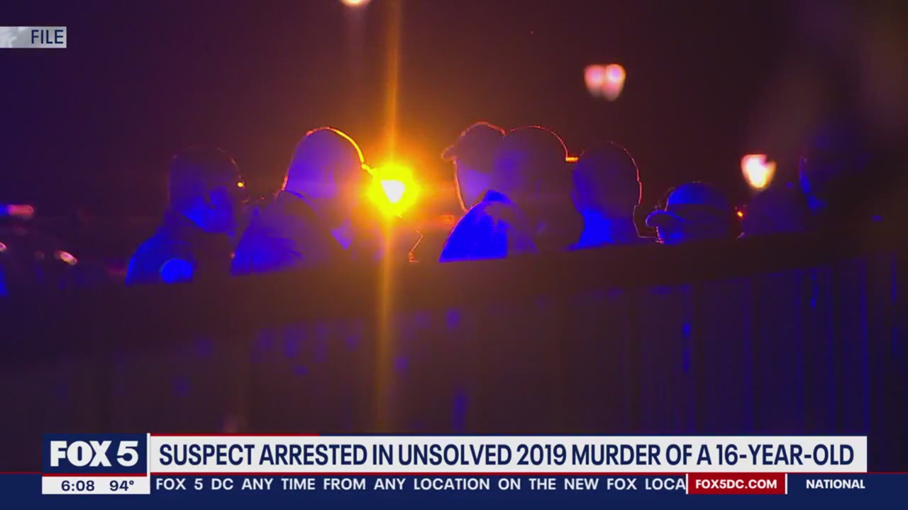 Suspect arrested in an unsolved 2019 murder of a 16-year-old | FOX 5 DC