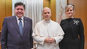 Gov. Pritzker meets Pope Leo XIV during visit to Vatican