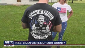 President Biden visits red part of state ? Crystal Lake, Illinois