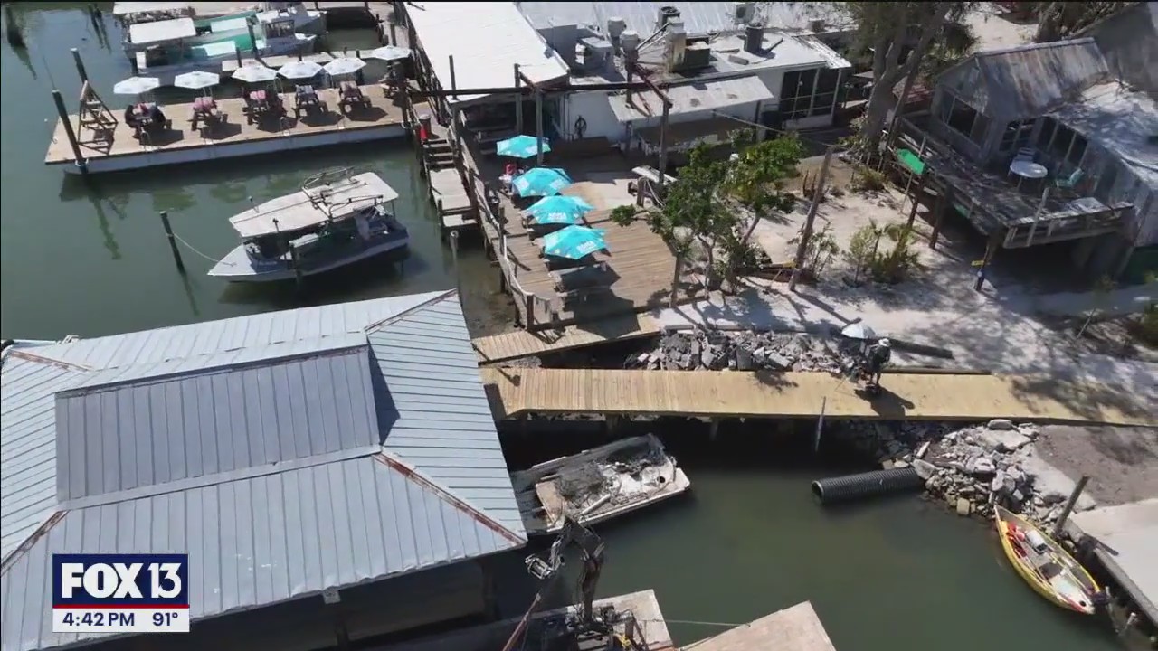 FOX 13 takes flight over Cortez Fishing Village