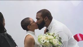 South Shore couple rings in 2025 as Cook County's first newlyweds